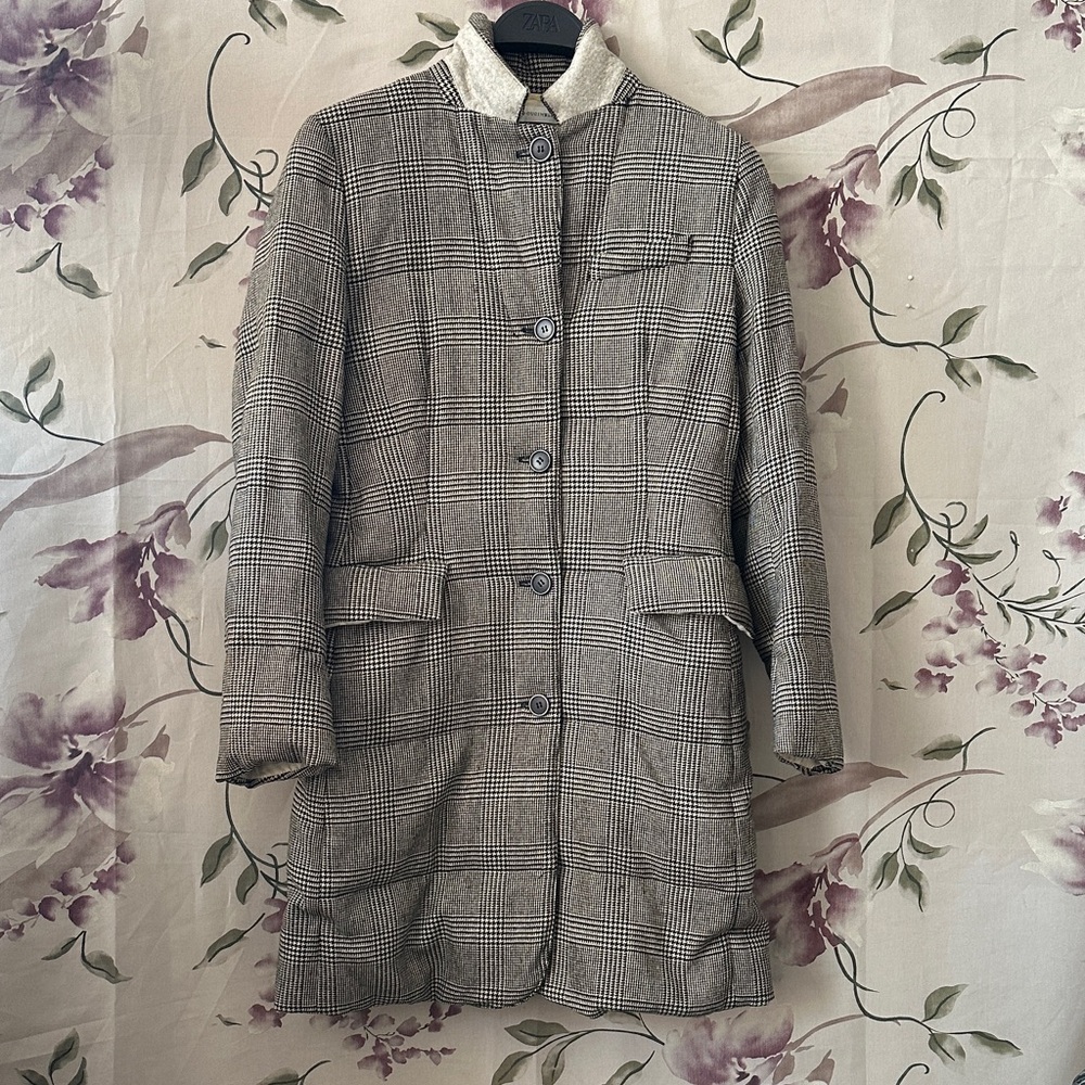 Brunello Cucinelli Cashmere & silk puff coat. Minimalist. Straight. Gently worn